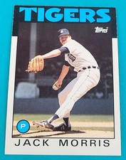 1986 Topps #270 Jack Morris Detroit Tigers BASEBALL Card P6