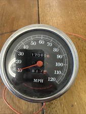 Harley OEM Speedo Speedometer Shovelhead Pan Head Evo Cable Drive 17060 Miles