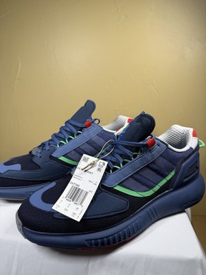 adidas ZX 5K Boost Legend Ink/Semi Screaming Green Men's Mesh Sneakers GV7700