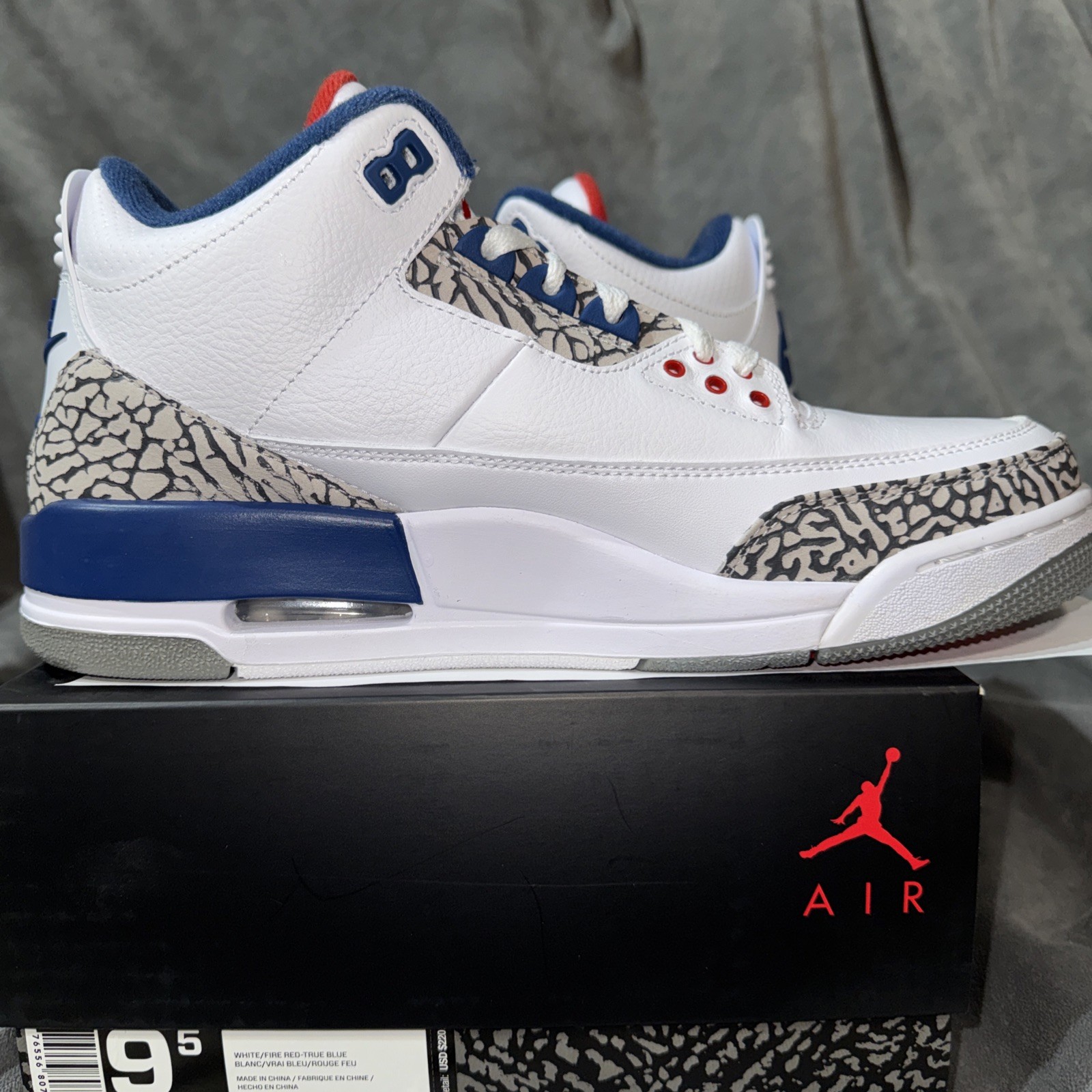 Air Jordan Retro 3 True Blue 2016 Size 9.5 854262-106 thumbnail 6