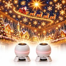 Merry Glow Christmas Projector Night Light USB Indoor