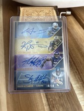 2025 Panini Silhouette Quad Autographs James Williams Peterson Alexander 10/10