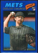 NOLAN McLEAN - 2026 Topps Heritage Chrome Blue Refractor #150 - 106/150