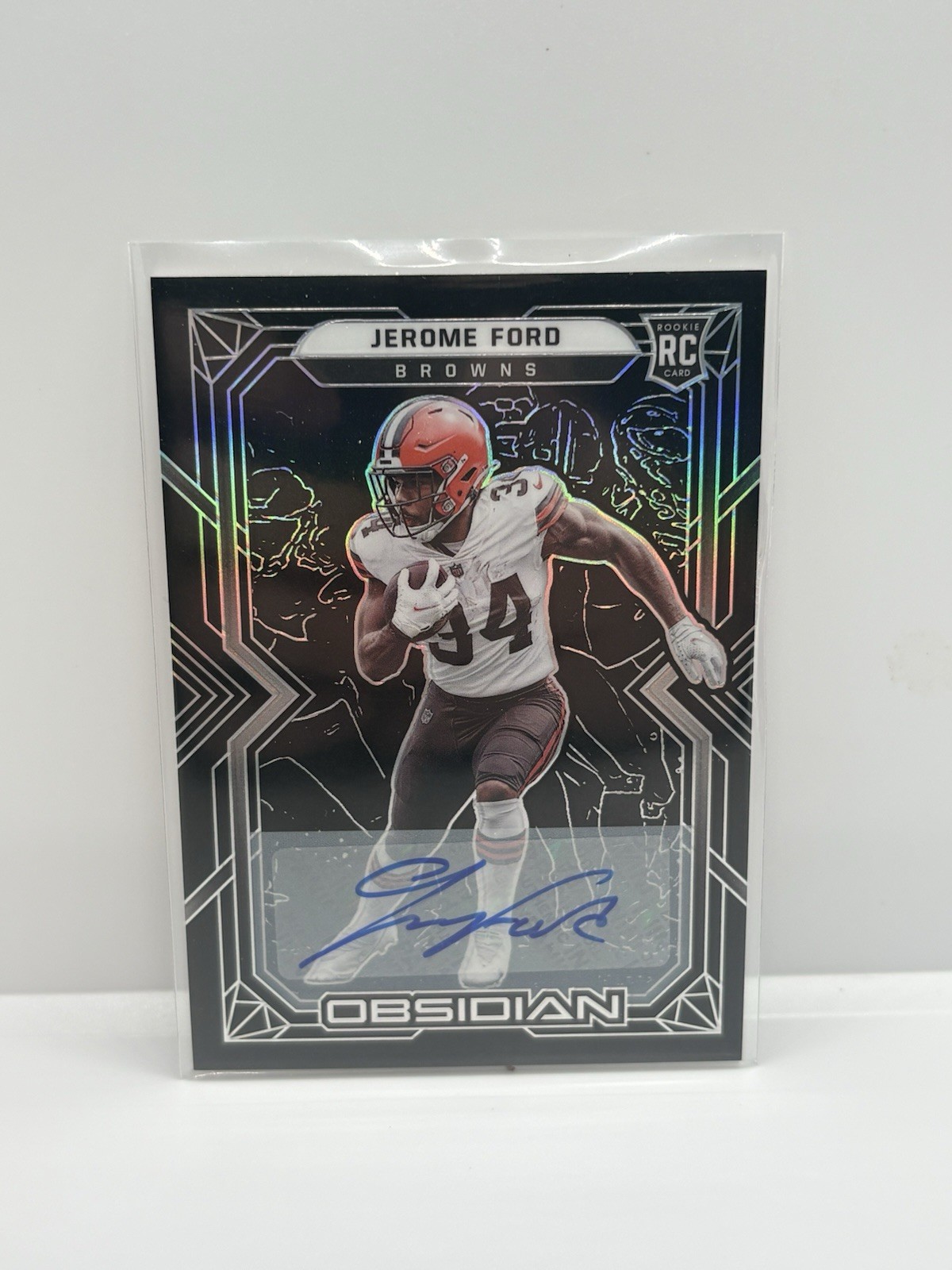2022 Panini Obsidian Rookies Auto /199 Jerome Ford #146 Rookie Auto RC