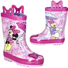 Disney MINNIE  DAISY Toddler Girl's size 5/6 RAIN BOOTS Waterproof  New