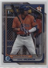 2024 Bowman Chrome Prospects Refractor 370/499 Esmil Valencia #BCP-75 19wd