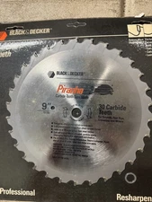 Black & Decker PIRANHA 9” Table Saw Blade 30 Carbide Teeth BRAND NEW!!