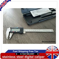 0-150mm Vernier Caliper Electronic Measuring Tool 6 inch LCD Digital No Battery