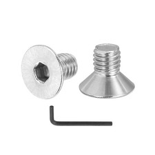 M5 x 8 mm Flat Head Socket Cap Screws, 50 Pcs Hex Socket Countersunk Flat