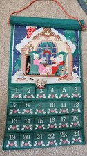 VTG 1987 Avon Countdown to Christmas Holiday Advent Calendar WITH Mouse 24 x 12