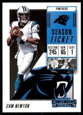 2018 Panini Contenders Cam Newton #84 Carolina Panthers