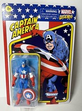 UNPUNCHED Marvel Legends Retro 375 CAPTAIN AMERICA Avengers Kenner 3.75 Fig