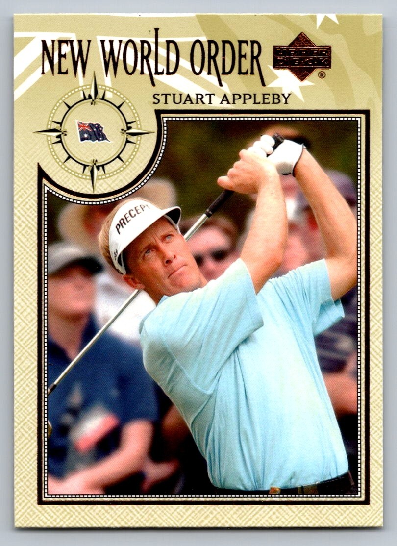 2002 UPPER DECK GOLF CARD NEW WORLD ORDER #62 STUART APPLEBY