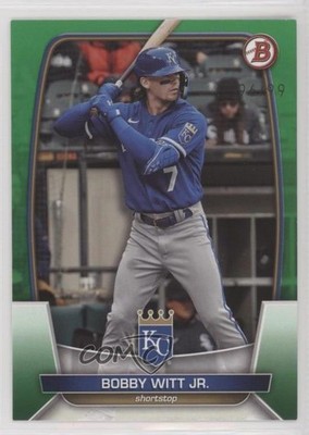 2023 Bowman Green 96/99 Bobby Witt Jr #57 02u3