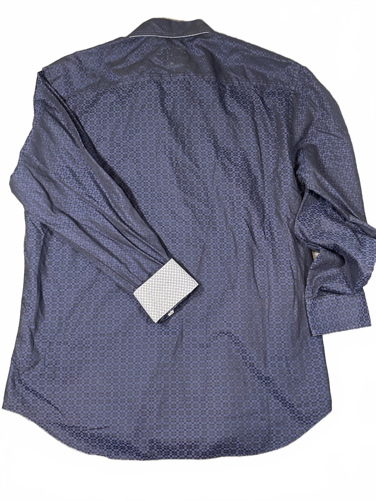 Bugatchi Square Button Down Shaped Fit Shirt Men'… - image 8