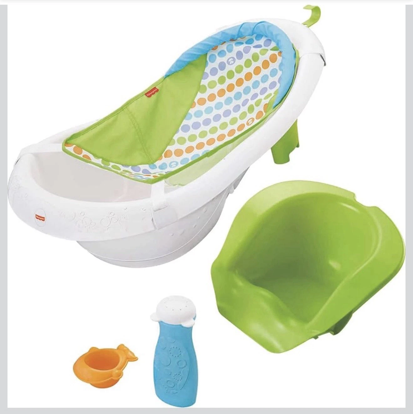 Fisher Price Bath Tub - Green/White