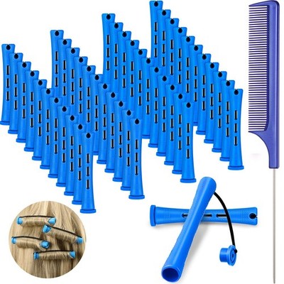 48 Pieces Hair Perm Rods Short Cold Wave Rods Plastic Perming Irons Hair Curl...