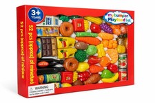My Bumper Play Food Set   52 Piece Pretend Food Toy Set for Kids Ages 3 ,