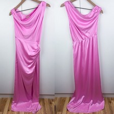 Show Me Your Mumu Jodie Dress Pink Luxe Satin Small Bridesmaid Formal Evening