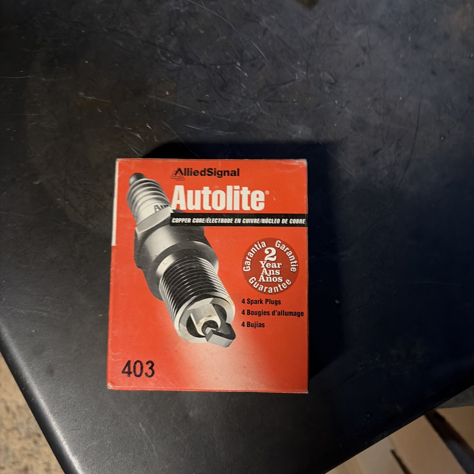 4 Pack - Autolite 403 Copper Resistor Automotive Replacement Spark Plugs NIB