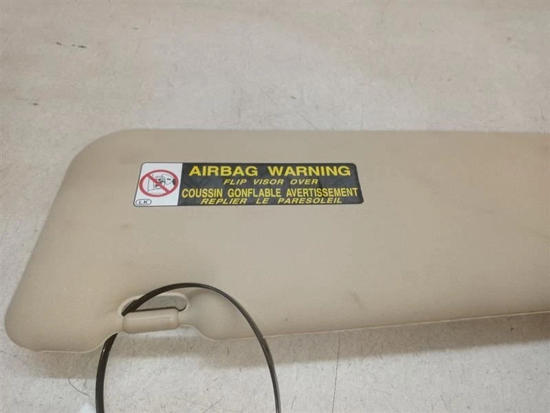 2007 LEXUS ES350 PASSENGER RIGHT SUN VISOR SUN SHADE TAN OEM USED TESTED - Image 3 of 4