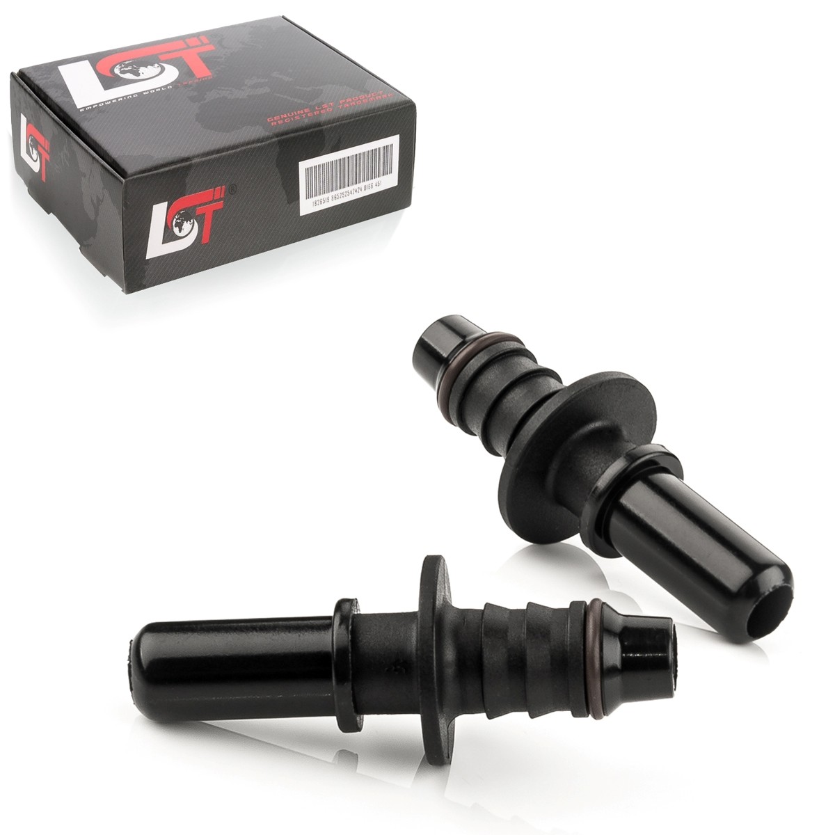 2x Counterpart Quick Release Straight Fuel Line 9.49 x 8mm for VAUXHALL