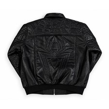 Leather Jacket Celebrity Spider Man Designer Peter Parker Cosplay Bomber Jacket