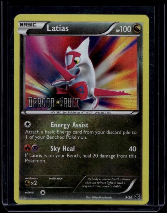 Pokemon TCG Latias 9/20 Dragon Vault Blister Exclusive Holo LP