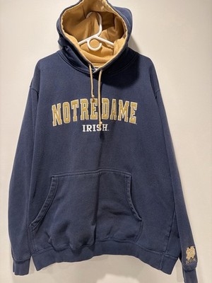 Notre Dame Irish Hoodie XL Navy NCAA Team Edition Embroidered Pullover Sweatshir