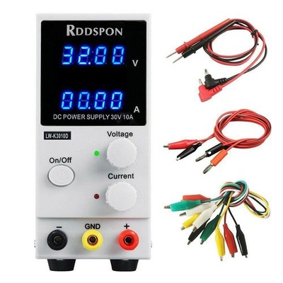 4 Digit Display K3010D Phone Repair 30V 10A DC Power Supply Voltage Regulator