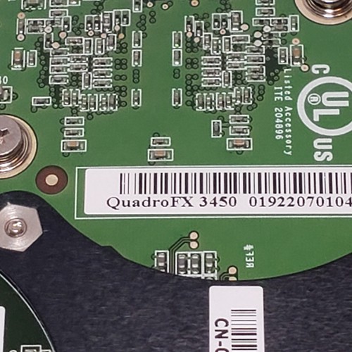 Dell NVidia Quadro FX 3450 256MB GDDR3 Dual DVI PCIe x16 SLI Graphics Card - Picture 5 of 6