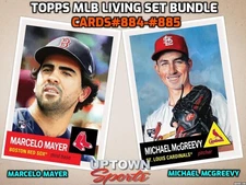 Topps MLB Living Set Card #884 -#885- Marcelo Mayer & Michael McGreevy - PRESALE