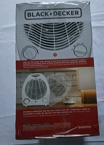 BLACK+DECKER Personal Desktop Ceramic- White (BDH101W) Brand New Heater - Picture 3 of 5