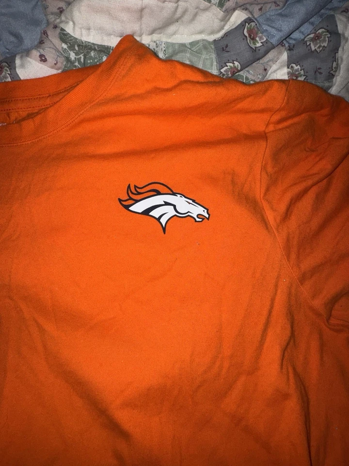 Denver Broncos Nike Hombre XL Equipo Logo Delantero y Trasero De Camisa Usado Estado Foto 2 de 4