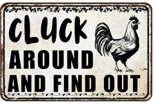 Funny Chicken Signs Chicken Coop Accessories Rooster Decorations Chicken Gifts S