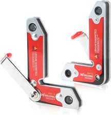 2Pcs Neodymium Magnet Welding Clamp 90 Degree Permanent NdFeB with Handle