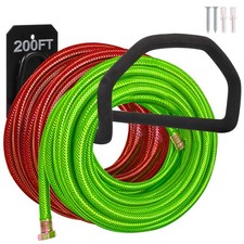 Colgador de manguera resistente montaje en pared, soporte para manguera de agua