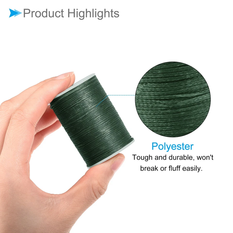 Sewing Threads 98 Yards 150D/0.8mm Stitching Threads Dark Green - Image 4 of 4