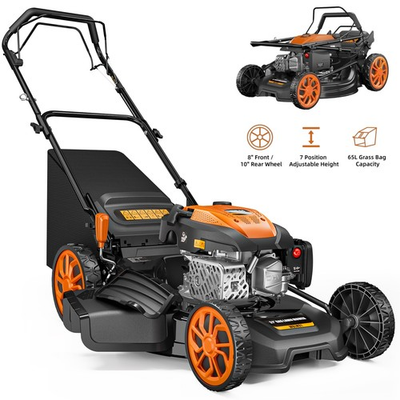 #ad Mutaomay 3 in 1 Self Propelled Lawn Mower 21quot; Gas Powered 170cc Steel Deck $329.99