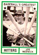 1982 TCMA Greatest Hitters #45 Joe Medwick Brooklyn Dodgers HOF