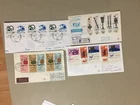 four Israel registered fdc with set of five stamps