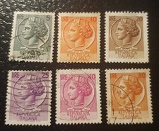 6 timbre ITALIE SYRACUSE DONT 10 LIRES NEUF 5/10/20/25/30/50