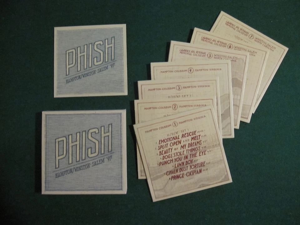 Phish Hampton/Winston-Salem '97 Box Set! Phish Hampton! 1997! Pre-owned Complete - Image 2 of 4