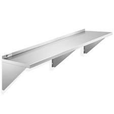 OPEN BOX - 12" x 72" Stainless Steel Shelf, NSF Commercial Restaurant Kitchen