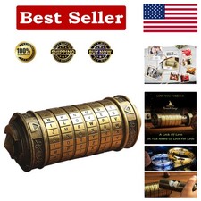 Cryptex Da Vinci Code Mini Cryptex Lock Puzzle Boxes with Hidden Compartments An