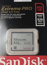 SanDisk 512GB Extreme PRO CFast 2.0 Memory Card | New & Sealed  - 2025 Release