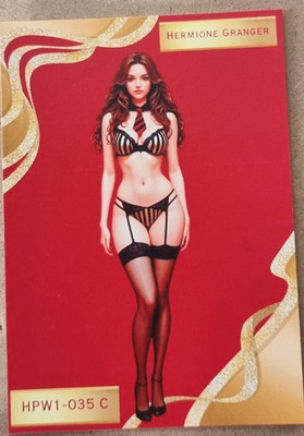 Waifu Hermine Granger Extrem Rare Art Nude Waifu Spicy Custom 2,5x3,5 Karte