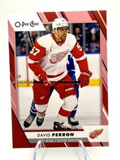 2023-24 O-Pee-Chee  David Perron RED 1/1  Detroit Red Wings Blank Black