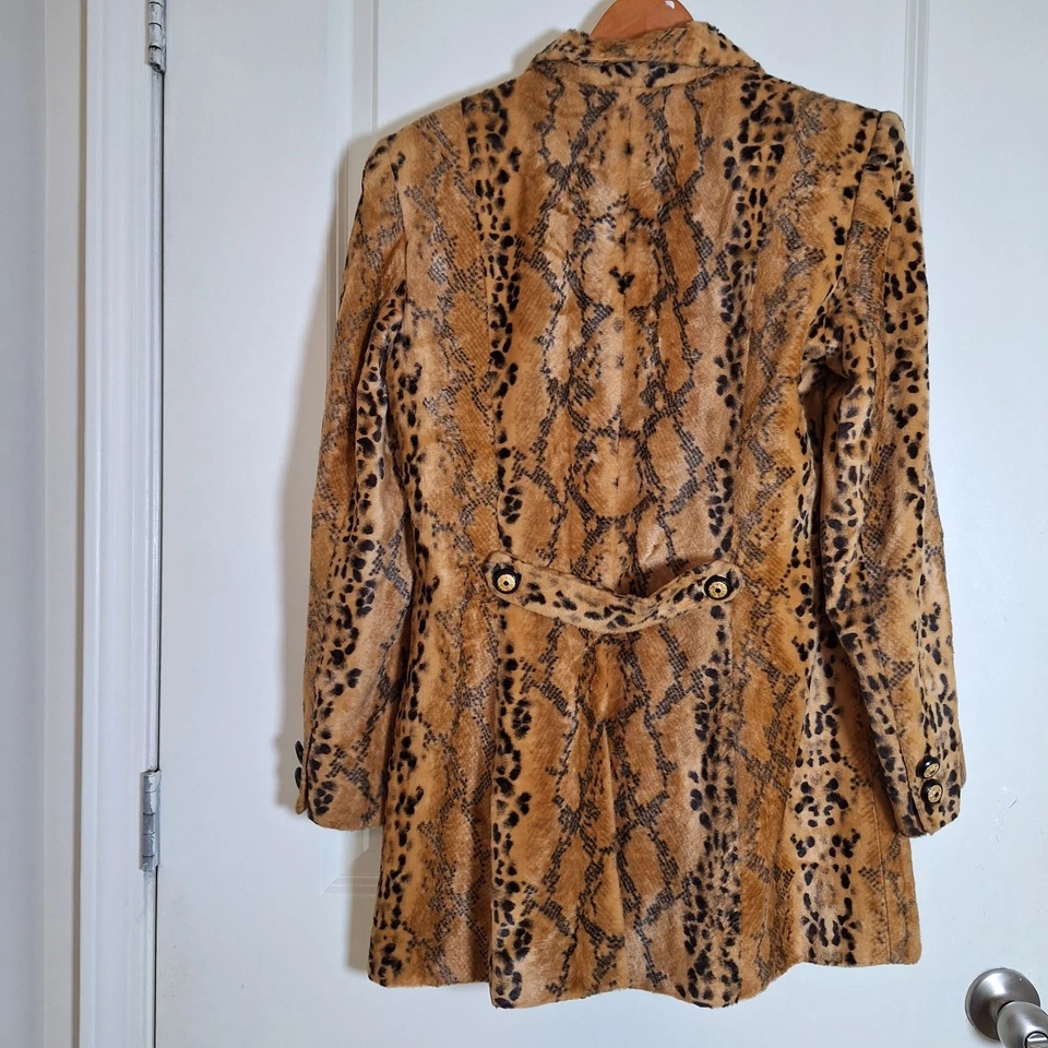 Chaqueta Blazer Alberto Makali X CACHE Vintage Años 80 Leopardo Foto 2 de 4