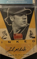 2013 Panini America's Pastime - Inked Zach McAllister #I-ZM Red /10 (AU)